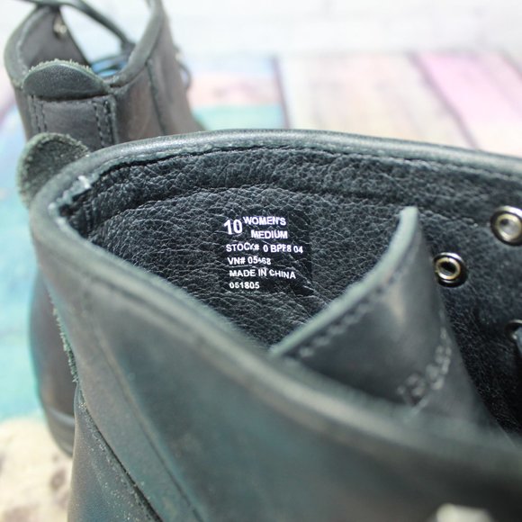 LL BEAN Leather Ankle Boots Booties Size 10 M - Picture 7 of 9